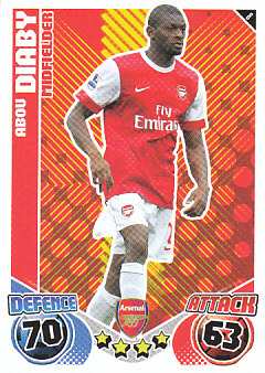 Abou Diaby Arsenal 2010/11 Topps Match Attax #8